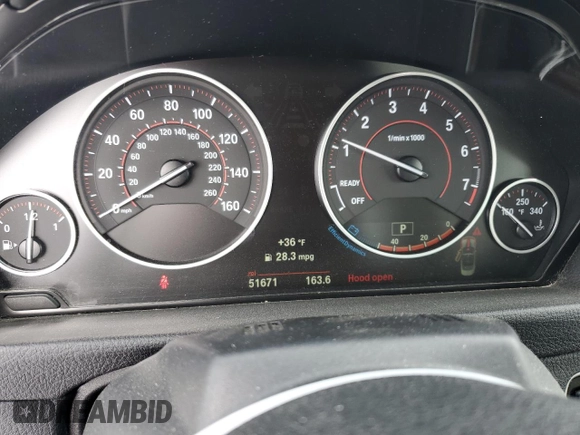 2016 BMW 4 Series 428i xDrive with VIN WBA3T1C57GP822357, listed as a Copart auction lot 45890075 with 51,671 mi miles and Salvage title. Bid and sale history available at DreamBid. Image 9.