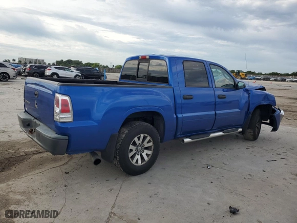 2007 Mitsubishi Raider LS with VIN 1Z7HC28K97S213382, listed as a Copart auction lot 78175084 with 152628 miles and Salvage Title. Bid and sale history available at carsss.com. Image 3.
