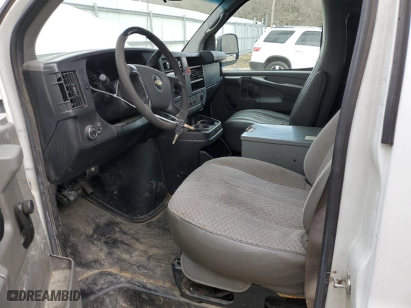 2012 Chevrolet Express Cargo Van with VIN 1GCWGFCG1C1191203, listed as a Copart auction lot 52570565 with 192,217 mi miles and Clean Title. Bid and sale history available at carsss.com. Image 7.