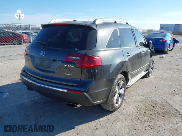 2013 Acura MDX Tech Pkg with VIN 2HNYD2H37DH512951, listed as a IAAI auction lot 41286893 with 107,180 mi miles. Bid and sale history available at carsss.com. Image 4.