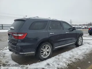 2015 Dodge Durango Citadel with VIN 1C4RDJEG9FC811035, listed as a Copart auction lot 43643325 with 118,507 mi miles and Salvage Title. Bid and sale history available at carsss.com. Image 3.