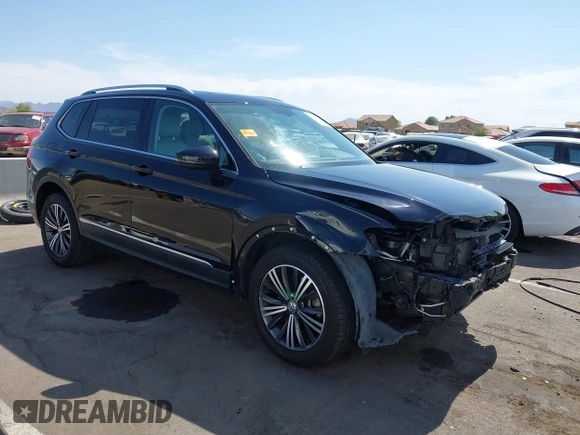 2018 Volkswagen Tiguan SEL with VIN 3VV3B7AX4JM056650, listed as a IAAI auction lot 42394948 with 35,696 mi miles and . Bid and sale history available at DreamBid. Image 1.