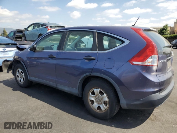 2013 Honda CR-V LX with VIN 3CZRM3H31DG703968, listed as a Copart auction lot 53812955 with 83,679 mi miles and Salvage Title. Bid and sale history available at carsss.com. Image 2.