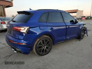 2021 Audi SQ5 Premium Plus with VIN WA1B4BFY4M2096922, listed as a Copart auction lot 82968884 with 37,265 mi miles and Salvage Title. Bid and sale history available at DreamBid. Image 3.