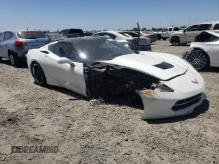 2016 Chevrolet Corvette 1LT with VIN 1G1YB2D71G5111095, listed as a Copart auction lot 57511404 with 0 mi miles and Salvage Title. Bid and sale history available at carsss.com. Image 4.