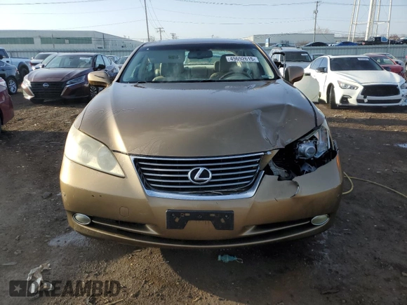 2007 Lexus ES 350 with VIN JTHBJ46G572073489, listed as a Copart auction lot 49692615 with 109,274 mi miles and Salvage Title. Bid and sale history available at carsss.com. Image 5.