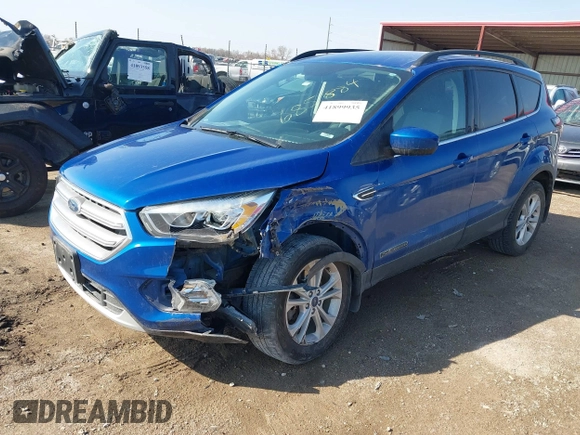 2017 Ford Escape SE with VIN 1FMCU9G97HUB23742, listed as a IAAI auction lot 41899935 with 150,524 mi miles. Bid and sale history available at carsss.com. Image 2.