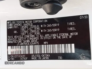 2020 Lexus GX 460 Premium с VIN JTJAM7BX3L5264975, выставлен на аукционе IAAI как лот 42393395 с пробегом 49 864 миль миль и . История ставок и продаж доступна на DreamBid. Изображение 9.