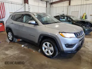 2021 Jeep Compass Altitude with VIN 3C4NJDBB3MT579230, listed as a Copart auction lot 58232705 with 12,355 mi miles and Salvage title. Bid and sale history available at DreamBid. Image 4.