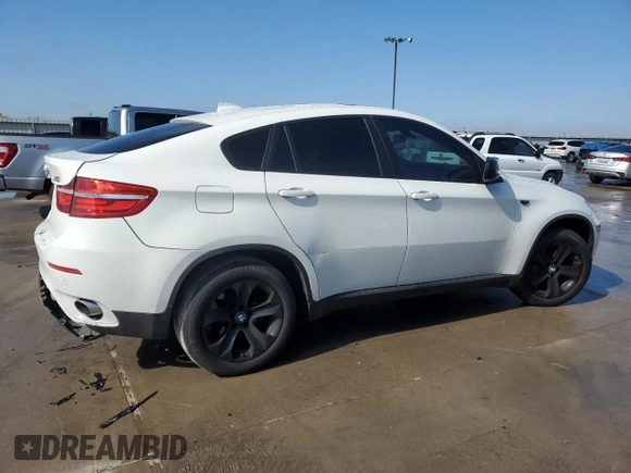 2014 BMW X6 xDrive35i with VIN 5UXFG2C57E0C44228, listed as a Copart auction lot 46574765 with 111,001 mi miles and Salvage Title. Bid and sale history available at carsss.com. Image 3.