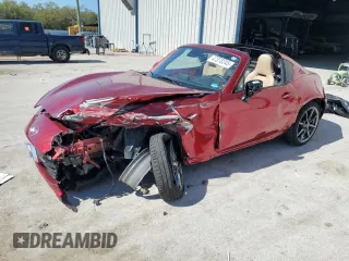 2020 Mazda MX-5 Miata RF Grand Touring with VIN JM1NDAM73L0412151, listed as a Copart auction lot 47370245 with 0 mi miles and Non Repairable. Bid and sale history available at carsss.com. Image 1.