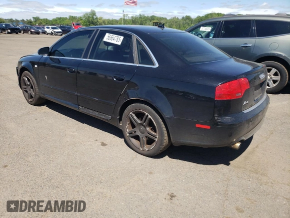 2008 Audi A4 2.0T с VIN WAUDF78E08A010720, выставлен на аукционе Copart как лот 56664785 с пробегом 203 215 миль миль и Списание • Salvage title. История ставок и продаж доступна на DreamBid. Изображение 2.