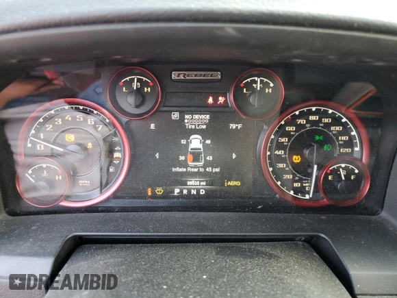 2017 Ram 1500 Rebel z VIN 1C6RR6YT2HS561287, wystawiony jako Copart lot #54116545 z przebiegiem 99 535 mil mil oraz Szkoda całkowita • Salvage title. Historia ofert i sprzedaży dostępna na DreamBid. Obrazek 9.