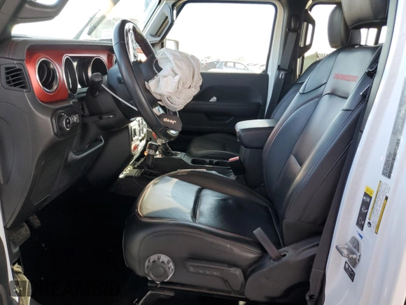 2022 Jeep Gladiator Rubicon with VIN 1C6JJTBG3NL103293, listed as a Copart auction lot 45599755 with Not provided miles and Salvage title. Bid and sale history available at DreamBid. Image 7.