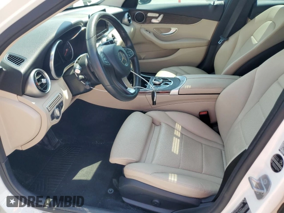 2018 Mercedes-Benz C 300 with VIN 55SWF4JB5JU265224, listed as a Copart auction lot 59211475 with 56,119 mi miles and Clean title. Bid and sale history available at DreamBid. Image 7.