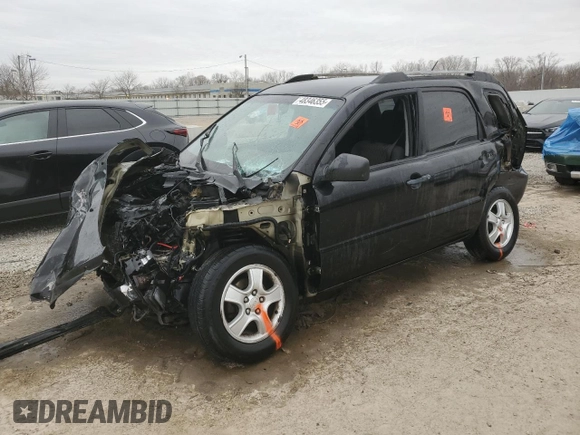 2007 Kia Sportage LX with VIN KNDJF724377305103, listed as a Copart auction lot 48346355 with 118,830 mi miles and Non Repairable. Bid and sale history available at carsss.com. Image 1.
