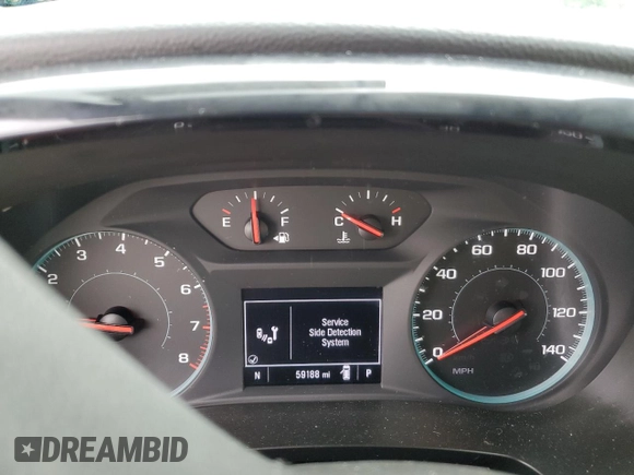 2023 Chevrolet Traverse LS with VIN 1GNERFKW6PJ108991, listed as a Copart auction lot 61252155 with 59,188 mi miles and Salvage title. Bid and sale history available at DreamBid. Image 9.