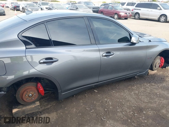 2017 Infiniti Q50 Red Sport 400 with VIN JN1FV7AP2HM850025, listed as a IAAI auction lot 41687964 with 70,334 mi miles. Bid and sale history available at carsss.com. Image 20.