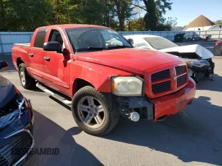 2007 Dodge Dakota SLT with VIN 1D7HW48N57S103881, listed as a Copart auction lot 75803604 with 194,688 mi miles and Salvage title. Bid and sale history available at DreamBid. Image 4.