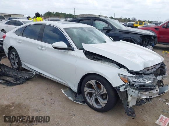 2019 Honda Accord EX with VIN 1HGCV1F48KA031977, listed as a IAAI auction lot 41745191 with 96,497 mi miles and . Bid and sale history available at DreamBid. Image 1.