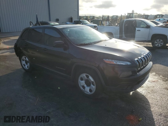 2015 Jeep Cherokee Sport with VIN 1C4PJLAB0FW616803, listed as a Copart auction lot 51414405 with 126,964 mi miles and Salvage Title. Bid and sale history available at carsss.com. Image 4.