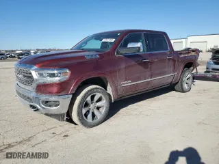 2020 Ram 1500 Limited with VIN 1C6SRFHT6LN118195, listed as a Copart auction lot 42637265 with 91,956 mi miles and Salvage Title. Bid and sale history available at carsss.com. Image 1.