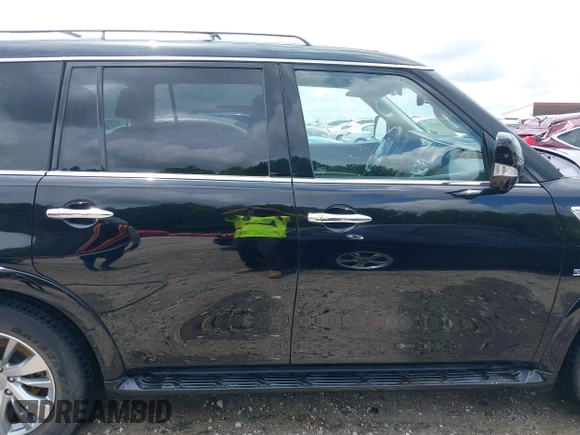 2017 Infiniti QX80 Signature Edition with VIN JN8AZ2NE9H9152154, listed as a IAAI auction lot 42457572 with 108,080 mi miles and . Bid and sale history available at DreamBid. Image 14.