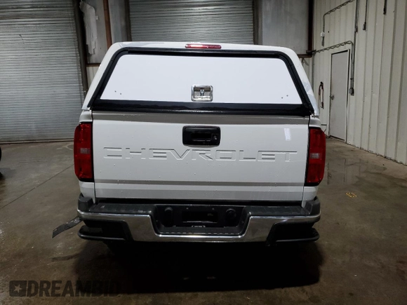 2021 Chevrolet Colorado 4WD Work Truck with VIN 1GCHTBEA6M1122224, listed as a Copart auction lot 70592974 with 38,979 mi miles and Salvage Title. Bid and sale history available at carsss.com. Image 6.