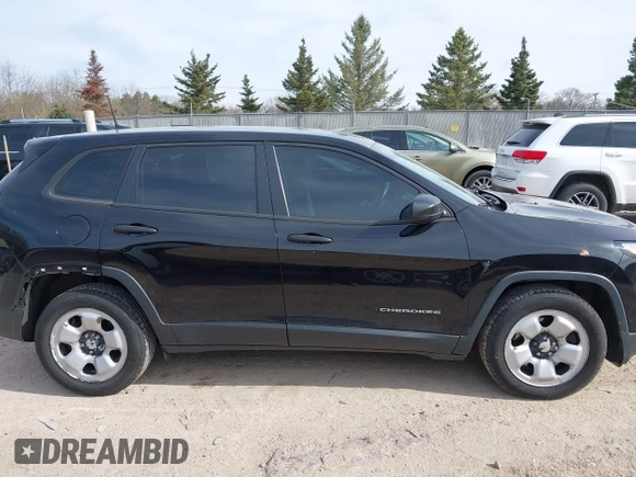 2017 Jeep Cherokee Sport with VIN 1C4PJLAB8HW508528, listed as a IAAI auction lot 42148894 with 104,646 mi miles and . Bid and sale history available at DreamBid. Image 13.
