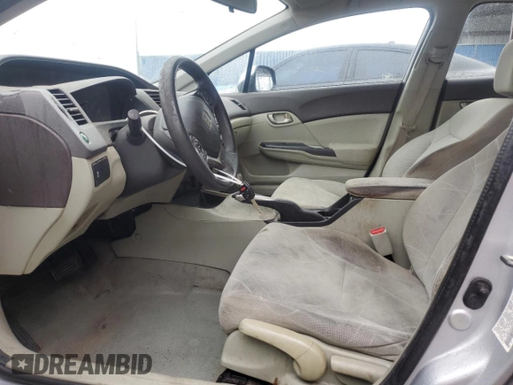 2012 Honda Civic LX с VIN 19XFB2F54CE079865, выставлен на аукционе Copart как лот 48490125 с пробегом 100 924 миль миль и Списание • Salvage title. История ставок и продаж доступна на DreamBid. Изображение 7.