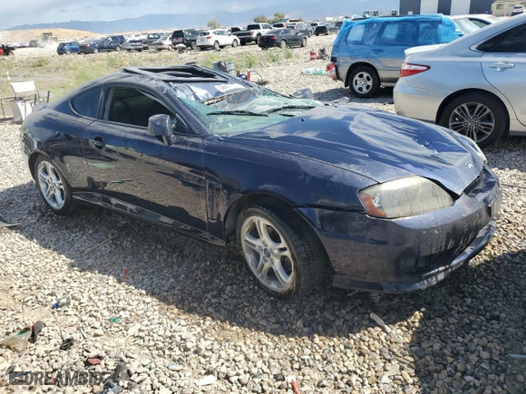 2006 Hyundai Tiburon GT with VIN KMHHN65FX6U191069, listed as a Copart auction lot 68652734 with 0 mi miles and Clean Title. Bid and sale history available at carsss.com. Image 4.