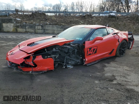 2017 Chevrolet Corvette Grand Sport 2LT with VIN 1G1YY2D78H5118271, listed as a Copart auction lot 88959095 with 0 mi miles and Salvage Title. Bid and sale history available at carsss.com. Image 1.