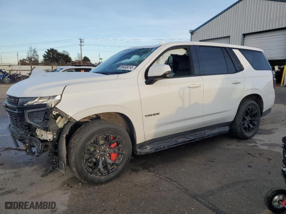 2023 Chevrolet Tahoe RST with VIN 1GNSKRKL4PR441917, listed as a Copart auction lot 85933414 with 18,740 mi miles and Salvage Title. Bid and sale history available at carsss.com. Image 1.