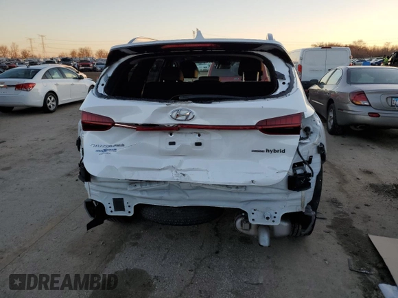 2021 Hyundai Santa Fe Hybrid SEL Premium with VIN KM8S3DA13MU004021, listed as a Copart auction lot 79228403 with 27,627 mi miles. Bid and sale history available at carsss.com. Image 6.