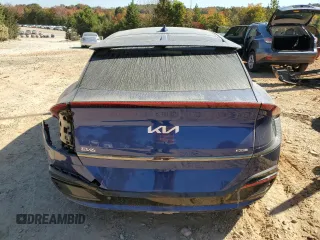 2024 Kia EV6 GT-Line with VIN KNDC44LA6R5206551, listed as a Copart auction lot 77803034 with 5,074 mi miles and Salvage Title. Bid and sale history available at carsss.com. Image 6.
