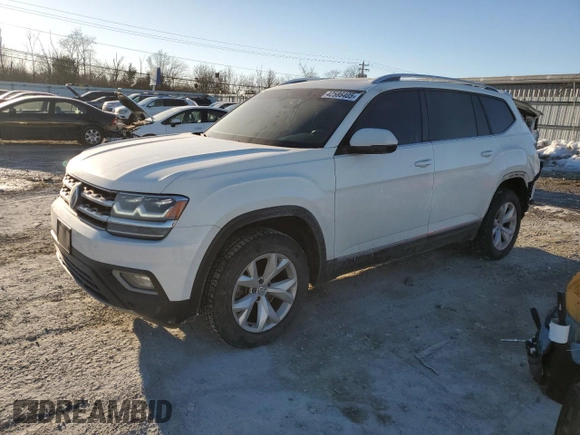 2018 Volkswagen Atlas SEL with VIN 1V2MR2CA8JC532893, listed as a Copart auction lot 42586405 with 87,683 mi miles and Non repairable. Bid and sale history available at DreamBid. Image 1.
