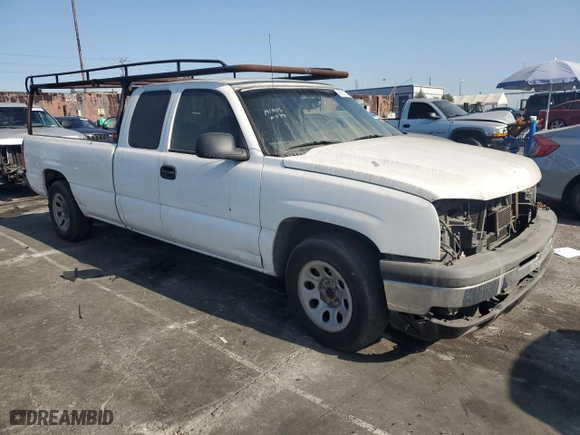 2007 Chevrolet Silverado 1500 Classic Work Truck with VIN 1GCEC19VX7E124503, listed as a Copart auction lot 86215744 with 0 mi miles and Salvage Title. Bid and sale history available at carsss.com. Image 4.