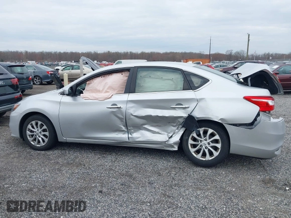 2018 Nissan Sentra SV with VIN 3N1AB7AP2JL624330, listed as a IAAI auction lot 41908887 with 79,473 mi miles. Bid and sale history available at carsss.com. Image 14.