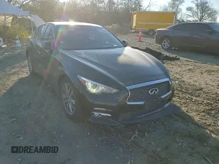 2014 Infiniti Q50 Premium with VIN JN1BV7AR9EM707892, listed as a Copart auction lot 82459294 with 144,387 mi miles and Salvage title. Bid and sale history available at DreamBid. Image 10.