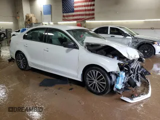 2017 Volkswagen Jetta Sport with VIN 3VWD17AJ3HM351196, listed as a Copart auction lot 49732345 with 52,504 mi miles and Salvage title. Bid and sale history available at DreamBid. Image 4.