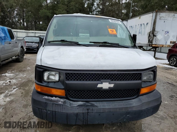 2005 Chevrolet Express Cargo z VIN 1GCFG15X051168059, wystawiony jako Copart lot #88302095 z przebiegiem Nie podano mil oraz Szkoda całkowita • Salvage title. Historia ofert i sprzedaży dostępna na DreamBid. Obrazek 5.