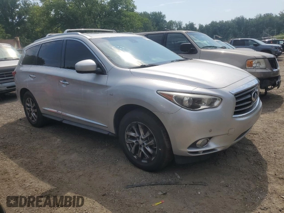 2014 Infiniti QX60 z VIN 5N1AL0MM2EC535793, wystawiony jako Copart lot #66275245 z przebiegiem 141 225 mil mil oraz Szkoda całkowita • Salvage title. Historia ofert i sprzedaży dostępna na DreamBid. Obrazek 4.