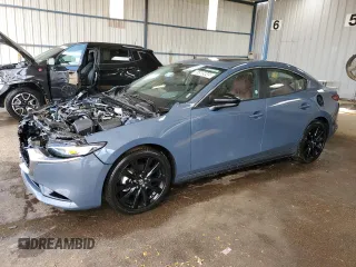 2024 Mazda 3 S Carbon Edition with VIN 3MZBPBCM3RM410653, listed as a Copart auction lot 55505645 with 26,729 mi miles and Salvage Title. Bid and sale history available at DreamBid. Image 1.