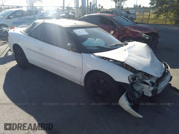 2002 Chrysler Sebring с VIN 1C3EL45R02N182871, выставлен на аукционе IAAI как лот 41238268 с пробегом Не указан миль и . История ставок и продаж доступна на DreamBid. Изображение 1.