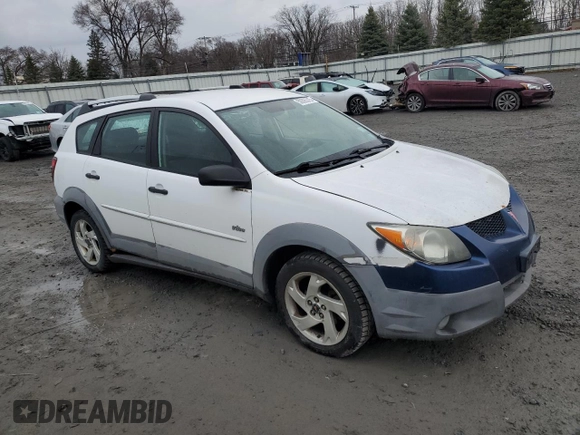2003 Pontiac Vibe z VIN 5Y2SL62813Z410439, wystawiony jako Copart lot #50505315 z przebiegiem Nie podano mil oraz Czysty tytuł • Clean title. Historia ofert i sprzedaży dostępna na DreamBid. Obrazek 4.