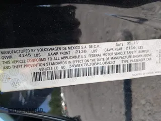2011 Volkswagen Jetta SE с VIN 3VWBX7AJ8BM108433, выставлен на аукционе IAAI как лот 42259922 с пробегом 134 468 миль миль и . История ставок и продаж доступна на DreamBid. Изображение 9.