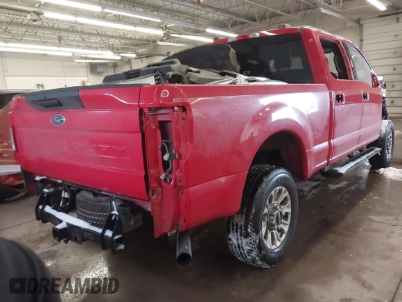 2021 Ford Super Duty F-250 SRW XL with VIN 1FT7W2B66MED21804, listed as a IAAI auction lot 41281101 with 43,143 mi miles. Bid and sale history available at carsss.com. Image 4.