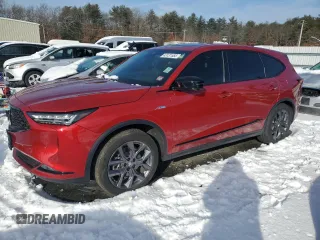 2023 Acura MDX w/A-Spec Package with VIN 5J8YE1H0XPL027358, listed as a Copart auction lot 43131555 with 21,767 mi miles and Salvage Title. Bid and sale history available at carsss.com. Image 1.
