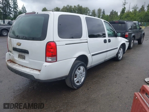 2007 Chevrolet Uplander LS Fleet z VIN 1GBDV13W77D143009, wystawiony jako IAAI lot #42349600 z przebiegiem 210 785 mil mil oraz . Historia ofert i sprzedaży dostępna na DreamBid. Obrazek 4.