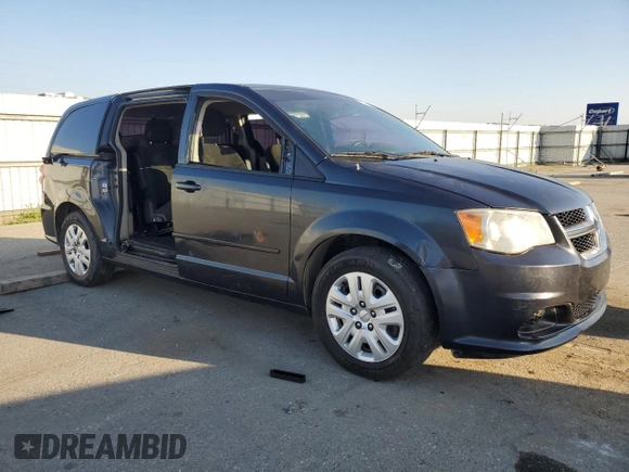 2014 Dodge Grand Caravan SE with VIN 2C4RDGBG9ER379916, listed as a Copart auction lot 47130695 with Not Provided miles and Salvage Title. Bid and sale history available at DreamBid. Image 4.